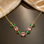 Crystal Gold-Plated Necklace – Rs. 1050