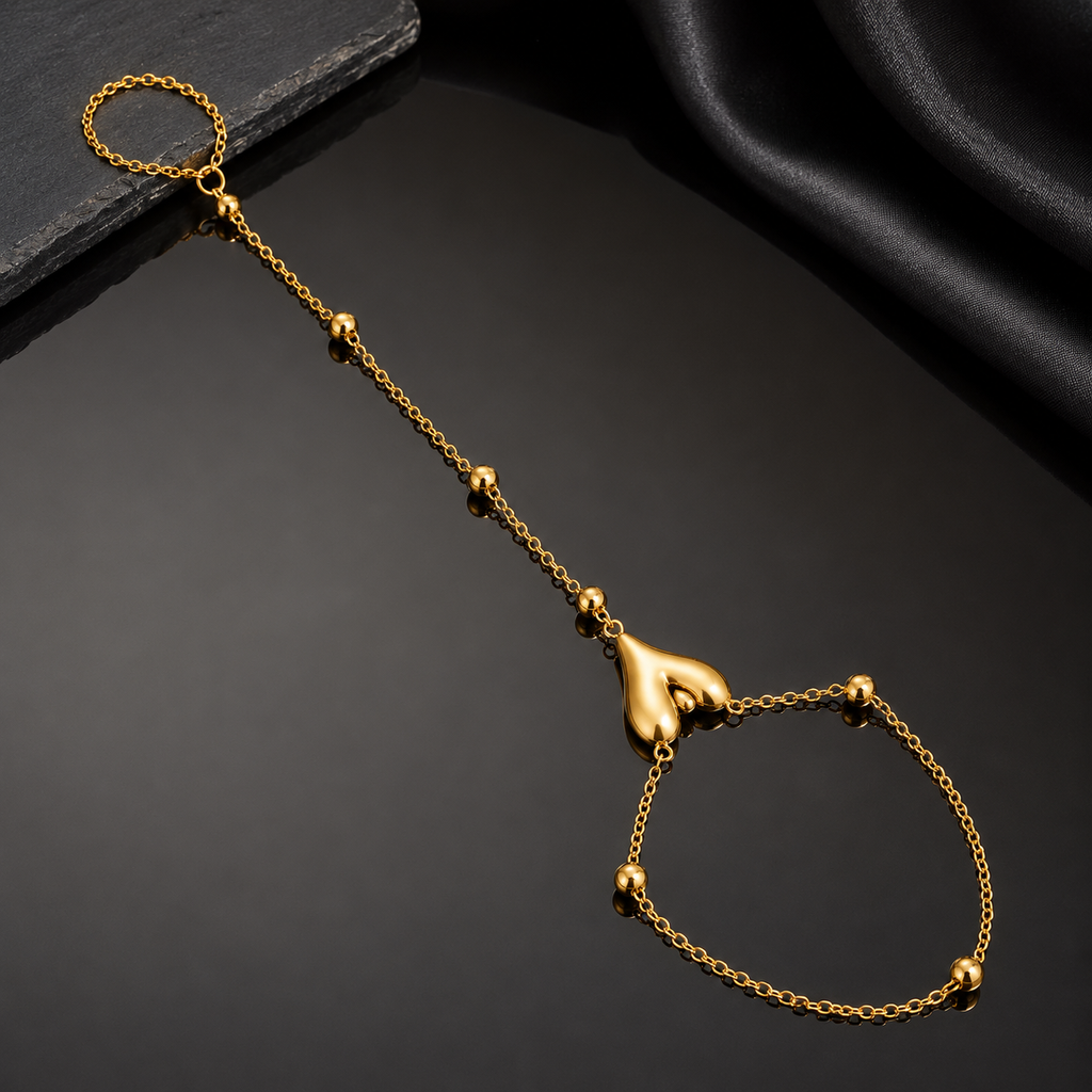 Heart Hand Chain Bracelet – Rs. 650