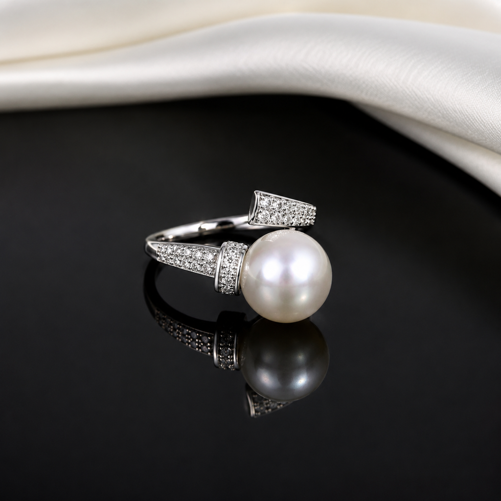 Luxury Pearl Adjustable Ring – Rs. 1650