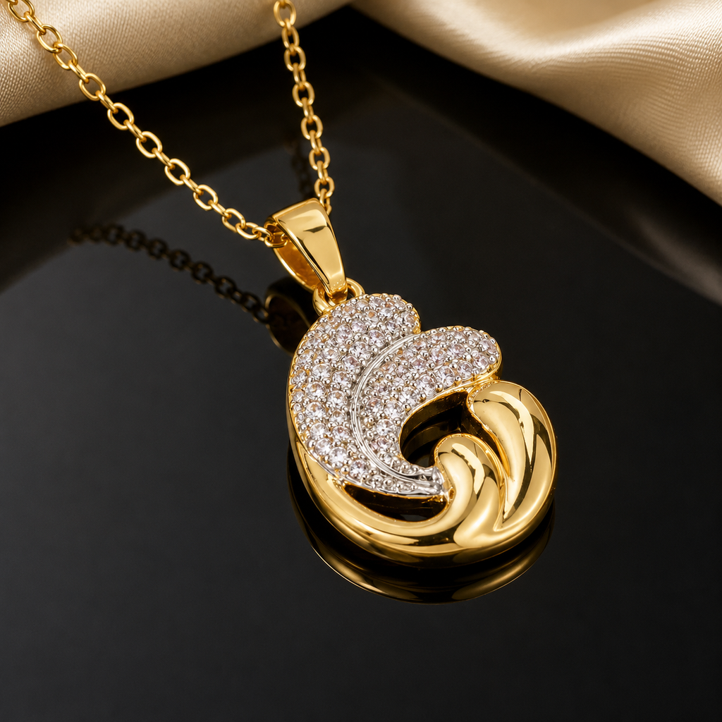 Crystal Pendant Necklace – Rs. 1450