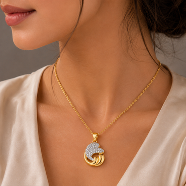 Crystal Pendant Necklace – Rs. 1450