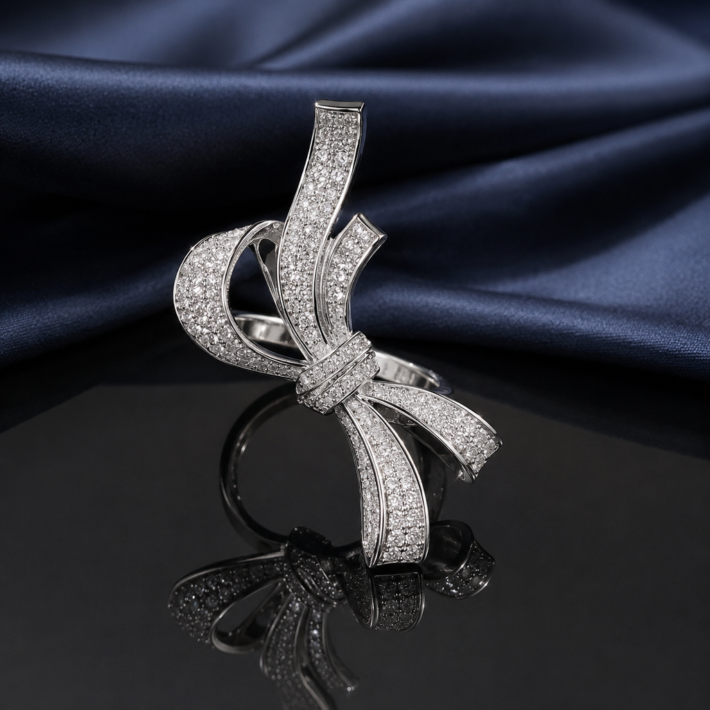 Crystal Bow Ring – Rs. 2050