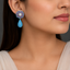 Turquoise Pearl Drop Earrings – Rs. 26,550