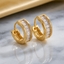 Baguette Hoop Earrings – Rs. 350