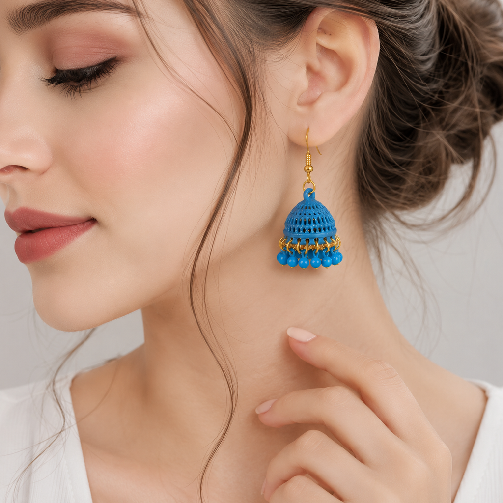 White Pearl Jhumka – Rs. 550