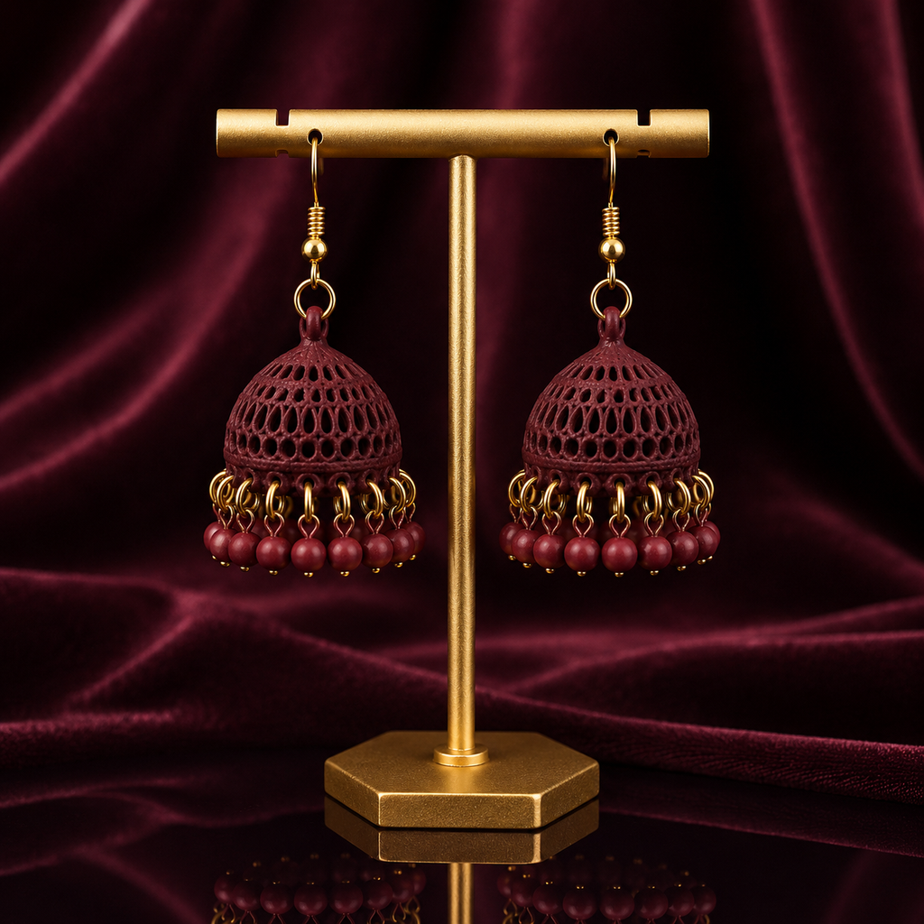 White Pearl Jhumka – Rs. 550