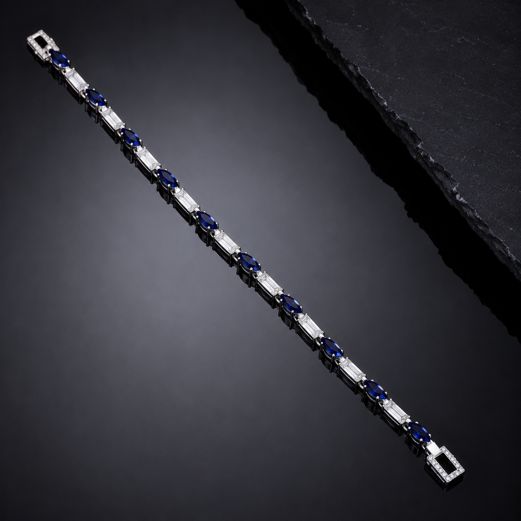 Baguette Tennis Bracelet – Rs. 650