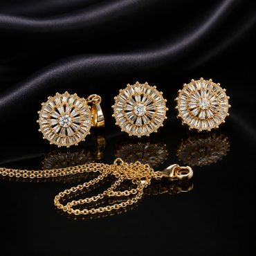 Luxury Crystal Jewelry Set – Rs. 950