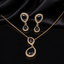 Blue Crystal Jewelry Set – Rs. 950
