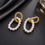 Pearl Drop Hoop Earrings – Rs. 550