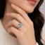 Sky Blue Zircon Ring – Rs. 950