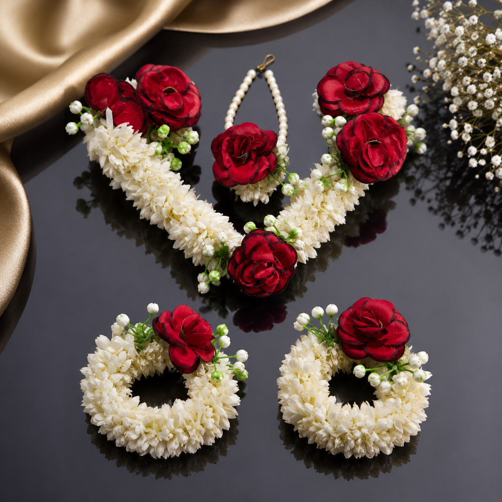 Bridal Floral Gajra Set – Rs. 2050