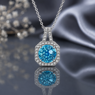 Halo Crystal Pendant – Rs. 3,250