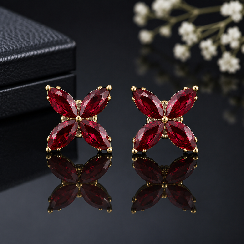 Butterfly Crystal Stud Earrings – Rs. 250