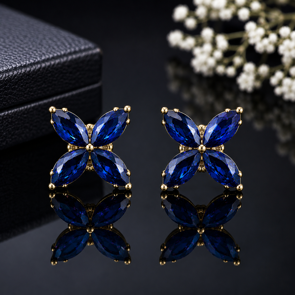 Butterfly Crystal Stud Earrings – Rs. 250