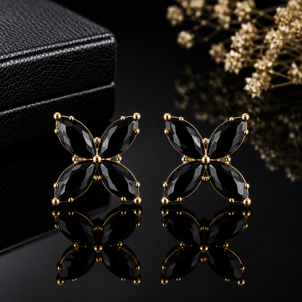 Butterfly Crystal Stud Earrings – Rs. 250