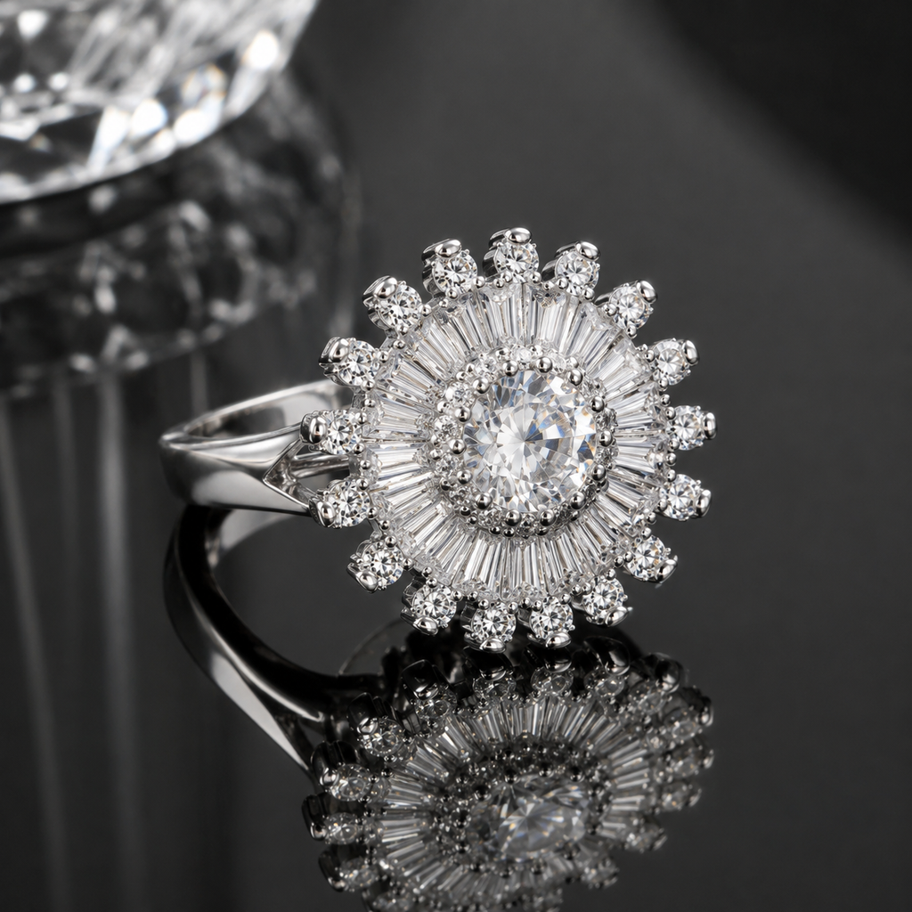 Luxury Sunburst Ring – Rs. 950