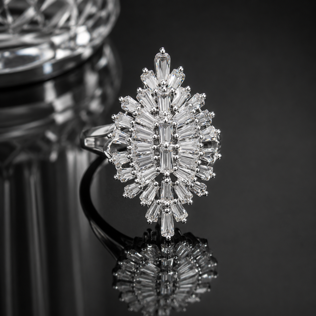Luxury Marquise Crystal Ring – Rs. 950