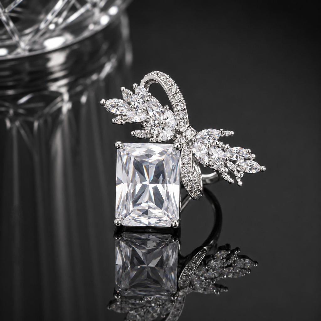 Luxury Emerald Crystal Ring – Rs. 950
