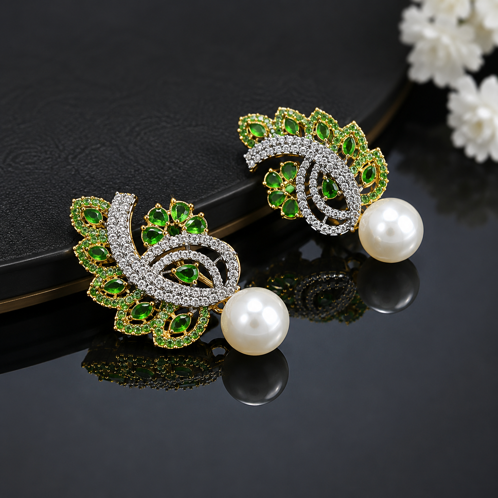 Royal Pearl Earrings – Rs. 1,250