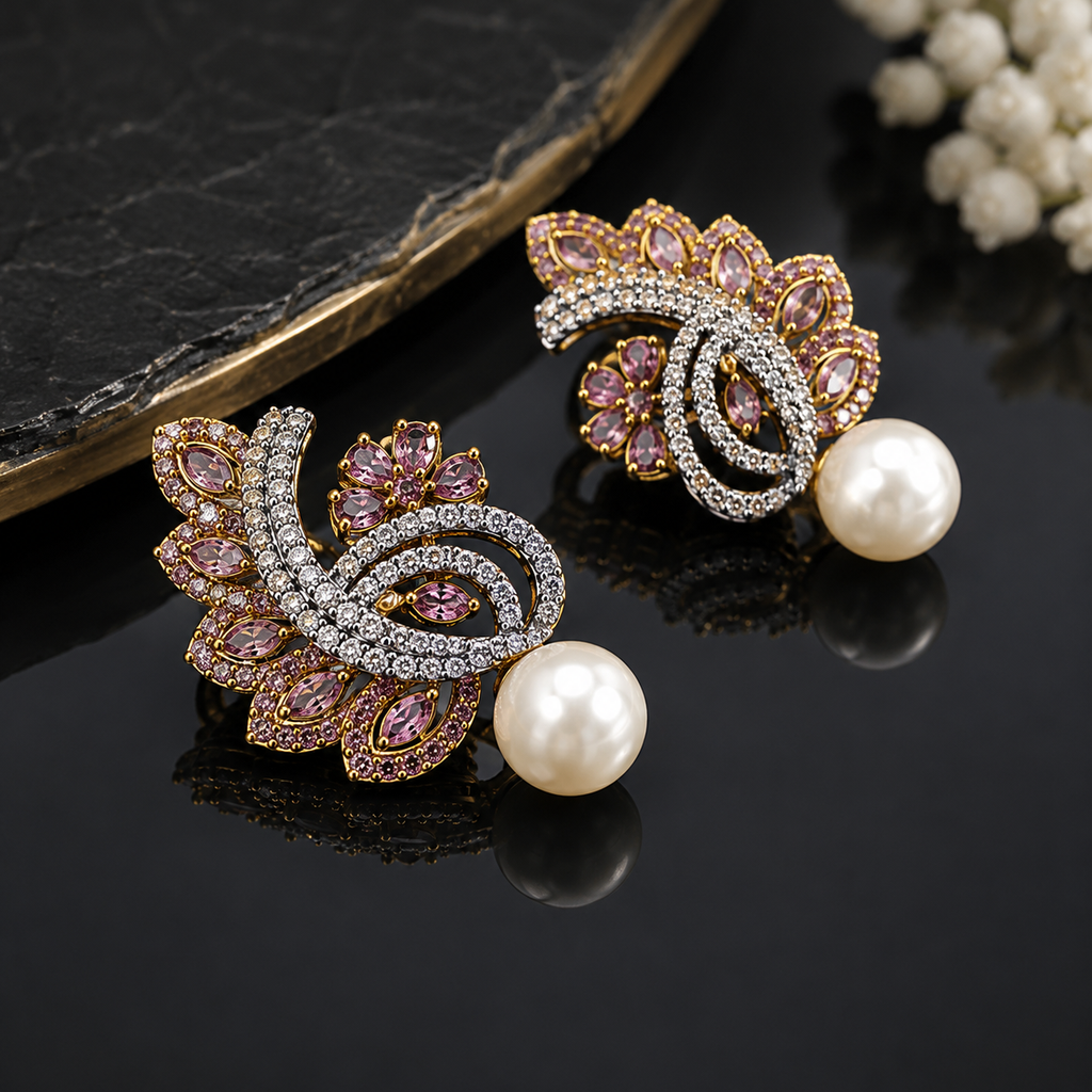 Royal Pearl Earrings – Rs. 1,250