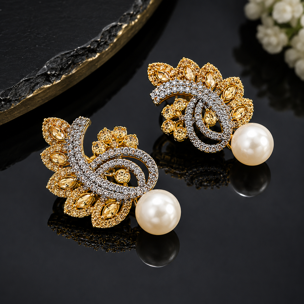 Royal Pearl Earrings – Rs. 1,250