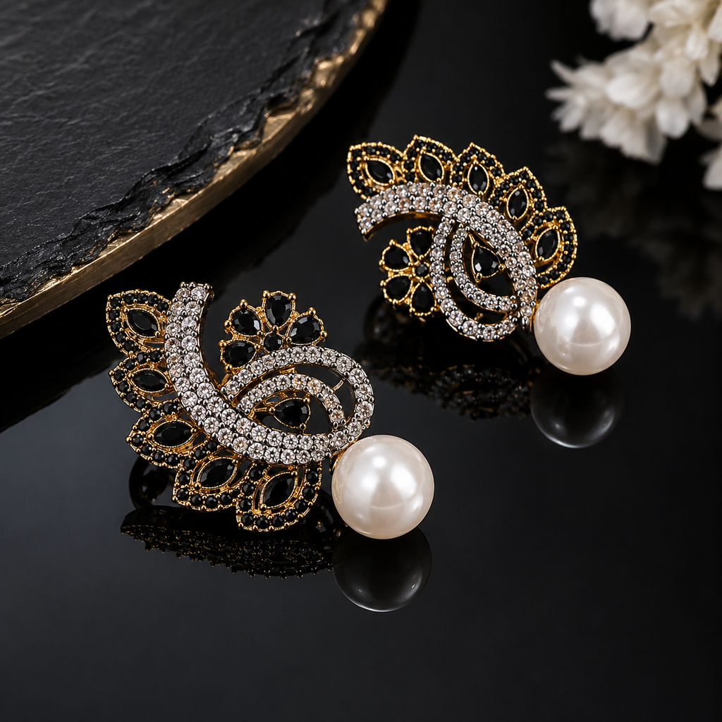 Royal Pearl Earrings – Rs. 1,250