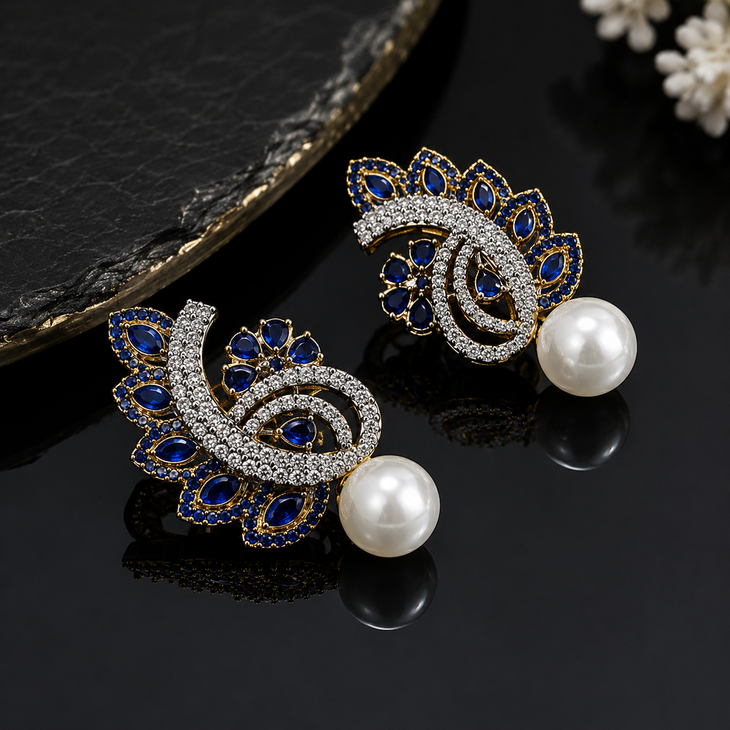 Royal Pearl Earrings – Rs. 1,250