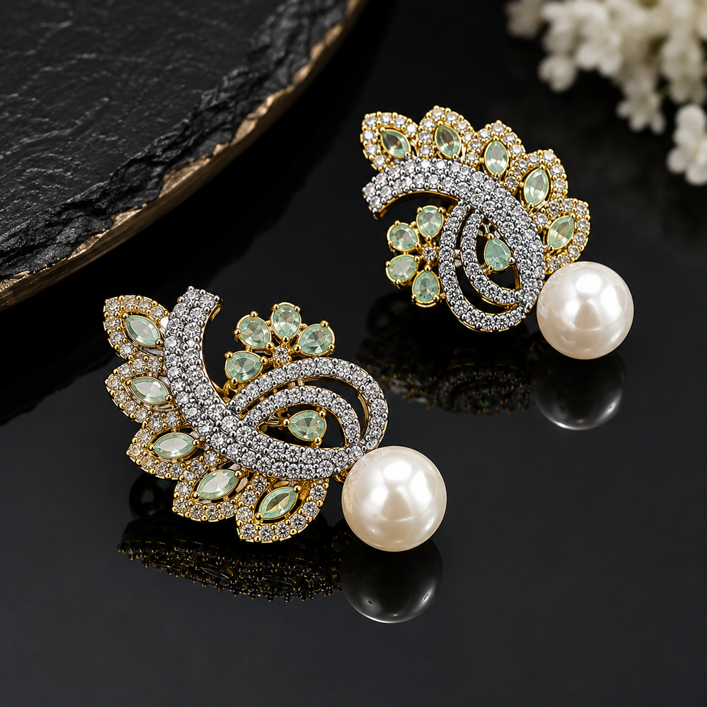 Royal Pearl Earrings – Rs. 1,250
