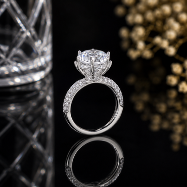Classic Solitaire Crystal Ring – Rs. 2050