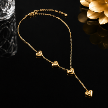 Multi Heart Locket Necklace - RS 550