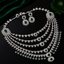 Luxury Crystal Bridal Necklace Set - Rs 7950