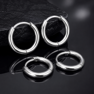 2 Pairs Silver Bali Earrings – Rs. 2550
