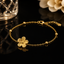 Gold Flower Chain Bracelet – Rs. 550
