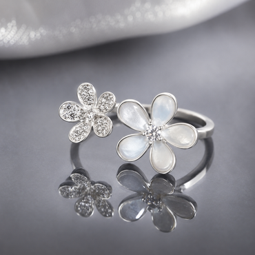 Double Flower Ring – Rs. 1050