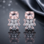 Aurora Crystal Floral Stud Earrings