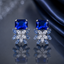 Aurora Crystal Floral Stud Earrings