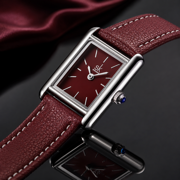 Rectangular Leather Watch - Rs 7750