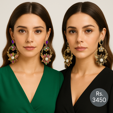 Lotus Statement Earrings