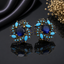 Sparkling Golden Floral Earrings
