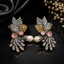 Exquisite Parrot Design Crystal Traditional Earrings with Pearl Drop