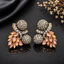 Radiant Gold-Plated Floral Cluster Traditional Earrings