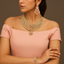 Pink Stone Bridal Necklace Set – Rs. 9850