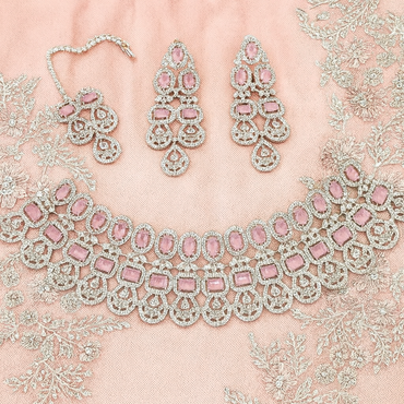 Pink Heavy Choker Set – Rs. 11,150