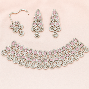 Pink Heavy Choker Set – Rs. 11,150