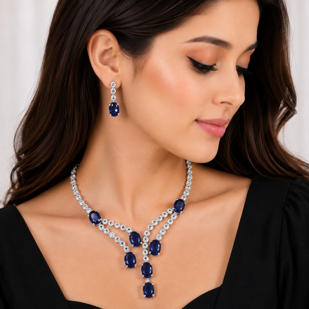 Elegant Crystal Necklace Set