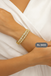 Luxury CZ Openable Bangle & Ring Set - Gold Finish