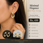 Bold Doorknocker Gold Drop Earrings