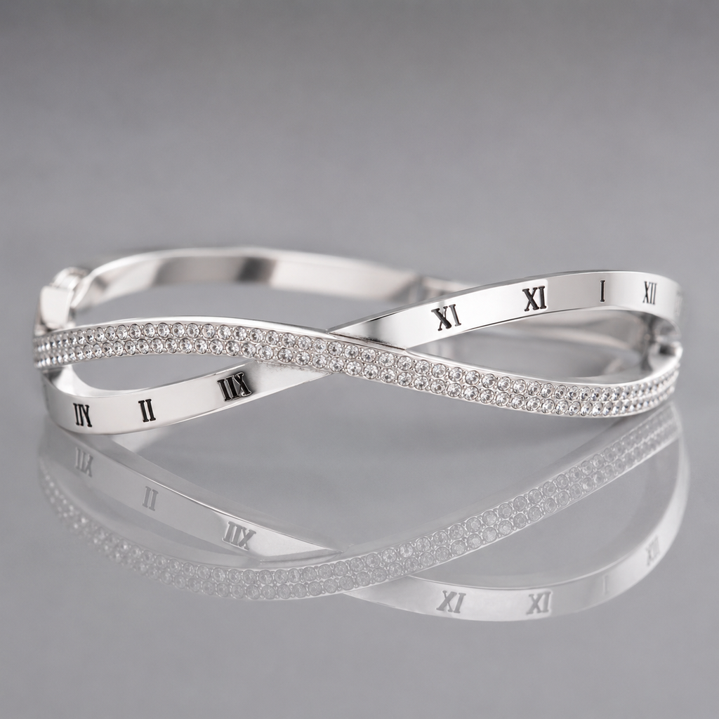 Roman Twist Cross-Over Bangle