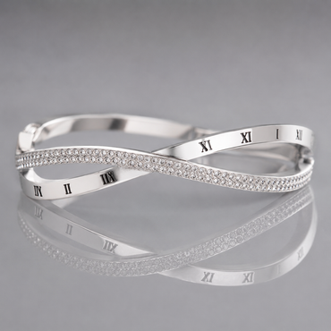 Roman Twist Cross-Over Bangle